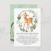 緑の金ゴールドウッドランドディアブックベビー図書室 エンクロージャーカード (正面/裏面)