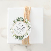 緑の金ゴールドエレガントユーカリ赤ちゃんシャワー フェイバータグ (インサイチュ)