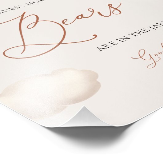 緑の金ゴールドクマの気球は何人のクマのサインを推測 フォトプリント (角)