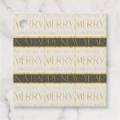 緑の金ゴールドクリスマスパターン#35 ID1009 フェイバータグ (正面)