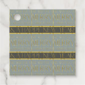 緑の金ゴールドクリスマスパターン#35b ID1009 フェイバータグ (正面)