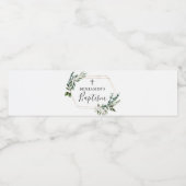 緑の金ゴールドクロスバプティスウォーターボトルラベル ペットボトルラベル (シングルラベル)