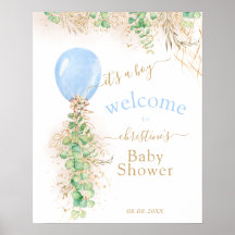 緑の金ゴールドグリッターユーカリバルーンウェルカム