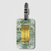 緑の金ゴールドゲート ラゲッジタグ (正面縦)