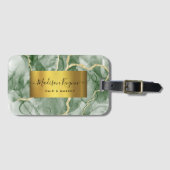 緑の金ゴールドゲート ラゲッジタグ (正面横)