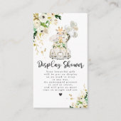 緑の金ゴールドサファリベビーシャワーディスプレイシャワー エンクロージャーカード (正面)