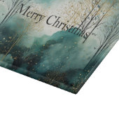 緑の金ゴールドツリークリスマス カッティングボード (角)