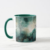 緑の金ゴールドツリークリスマス マグカップ (左)