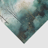 緑の金ゴールドツリークリスマス 薄葉紙 (詳細)