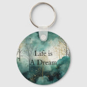 緑の金ゴールドツリー キーホルダー (正面)