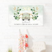 緑の金ゴールドドライブバイブライダルシャワーへようこそ 横断幕 (インサイチュ)