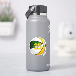 緑の金ゴールドバスケットチームカラープレーヤー名 シール