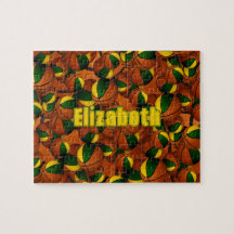 緑の金ゴールドバスケットボールガールズチームカラー