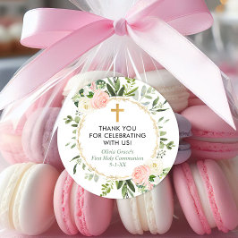緑の金ゴールドピンクエレガントの最初の共産主義の洗礼 ラウンドシール