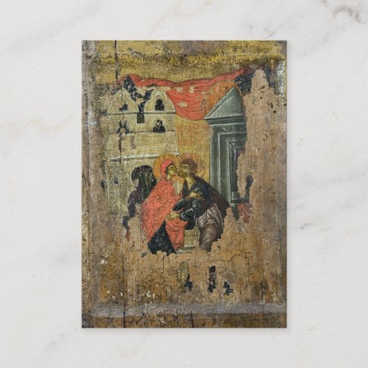 緑の金ゴールドフレーム結婚オーソドックス祈りの言葉カード プレイスカード (正面)