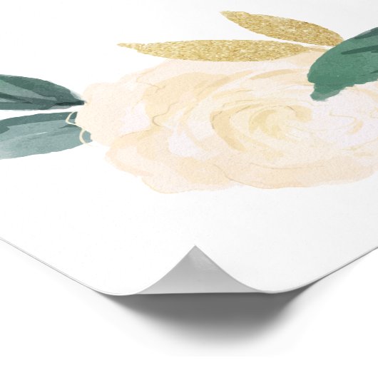 緑の金ゴールドフローラ緑化の無詰め式 ポスター (角)