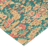 緑の金ゴールドフローラ花ペルシャのトルコのパターン ロングテーブルランナー (コーナー)