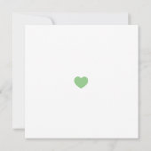 緑の金ゴールドブーズフード悪いダンス移動の日付を保存 招待状 (裏面)