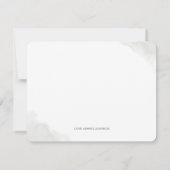 緑の金ゴールドメイド・オブ・オーナー(花嫁付き添い人)/ブライドメイド提案 招待状 (裏面)