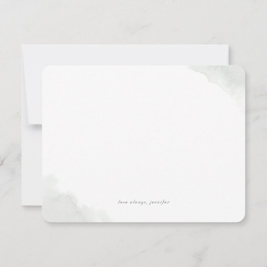 緑の金ゴールドメイド・オブ・オーナー(花嫁付き添い人)/ブライドメイド提案 招待状 (裏面)