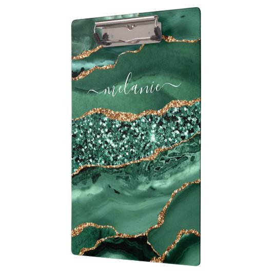 緑の金ゴールド大理石名前をカスタムするクリップボード クリップボード (左)