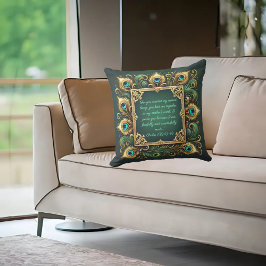 緑の金ゴールド孔雀フレームのカスタマイズ可能 クッション