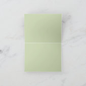 緑の金ゴールド幾何学的エレガントサンキューカード サンキューカード (内部)