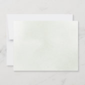 緑の金ゴールド幾何文パーソナライズされた具 ノートカード (裏面)