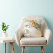 緑の金ゴールド抽象デザイン クッション (椅子)