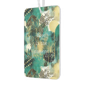 緑の金ゴールド抽象芸術 カーエアーフレッシュナー (左)