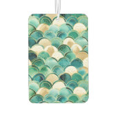 緑の金ゴールド抽象芸術 カーエアーフレッシュナー (裏面)