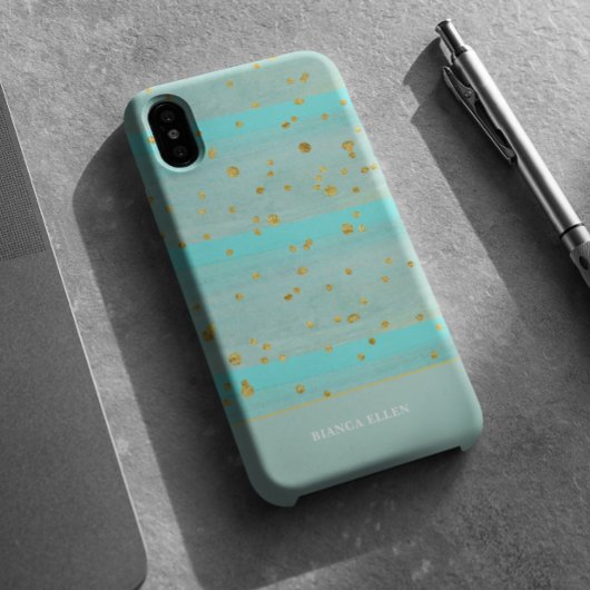 緑の金ゴールド抽象芸術 Case-Mate iPhoneケース