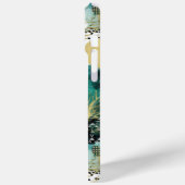 緑の金ゴールド抽象芸術 Case-Mate iPhoneケース (裏面 / 左)
