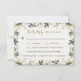 緑の金ゴールド水の色ボホミール結婚の選択 出欠カード