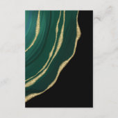 緑の金ゴールド瑪瑙ブラック エンクロージャーカード (裏面)