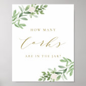 緑の金ゴールド瓶のゲーム内のコルクの数 ポスター (正面)