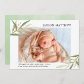 緑の金ゴールド男女兼用誕生の発表 (正面/裏面)