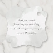 緑の金ゴールド結婚に感謝 フェイバータグ (裏面)