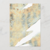 緑の金ゴールド結婚の情報を吸う エンクロージャーカード (裏面)