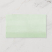 緑の金ゴールド葉の赤ちゃんシャワーおむつラッフルカード エンクロージャーカード (裏面)