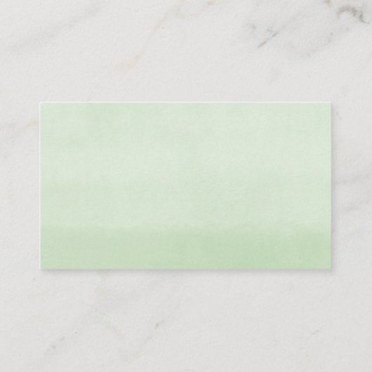 緑の金ゴールド葉の赤ちゃんシャワーおむつラッフルカード エンクロージャーカード (裏面)