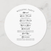 緑の金ゴールド葉エレガントウェディングプログラム プログラム (裏面)