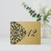 緑の金ゴールド表の番号はがき ポストカード (スタンド正面)