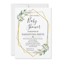 緑の金ゴールド赤ちゃんシャワーミニマリストになるママ