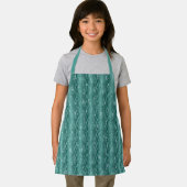 緑の金属の雨滴 エプロン (インサイチュ)