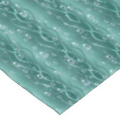 緑の金属の雨滴 テーブルクロス (アングル)