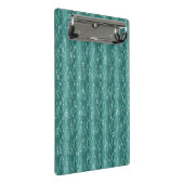 緑の金属の雨滴 ミニクリップボード (アングル)