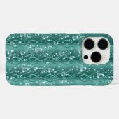 緑の金属の雨滴 Case-Mate iPhoneケース (裏面 (横))