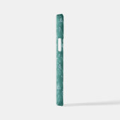 緑の金属の雨滴 iPhoneケース (右側面)