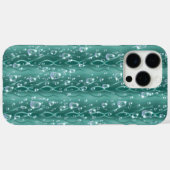 緑の金属上の雨滴 Case-Mate iPhoneケース (裏面 (横))